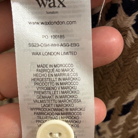 Wax London Whiting Overshirt Ecru Beige - Picture 5 of 9